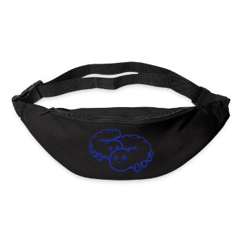 2 Caterpillars Couple Lovers in Love Dear Friends - Bum bag - black - Front