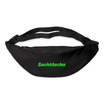 Sachtäscha - österreichischer Dialekt - Gürteltasche - Schwarz - Vorne