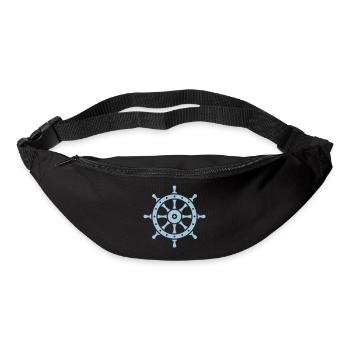 Ship's Wheel (Seaman / Skipper / Sailor / Captain) - Bum bag - black - Front
