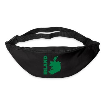 irland_umriss_50 - Gürteltasche - Schwarz - Vorne