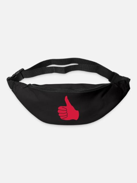 daumen hoch - Gürteltasche - Schwarz