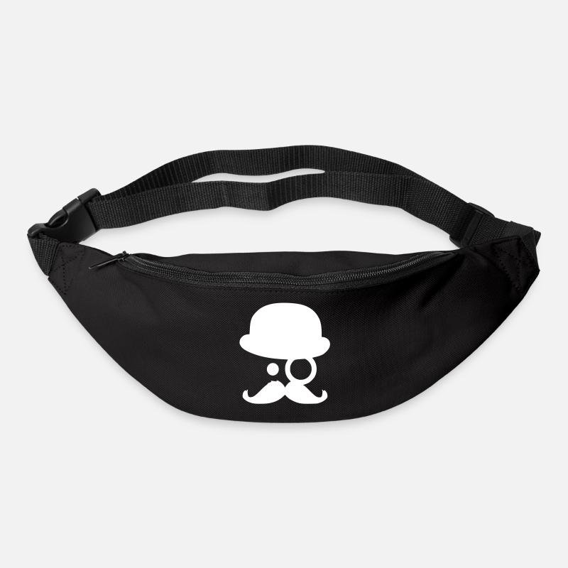 Moustache - by www.CodeShirt24.de - Bum bag - black