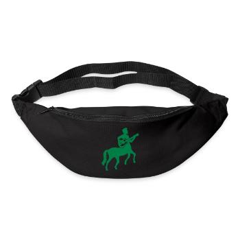 Cool Gitarre Kentaur Zentaur Fabelwesen Mann Pferd - Gürteltasche - Schwarz - Vorne