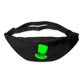 Irish leprechaun top hat St Patrick's day design - Bum bag - black - Front
