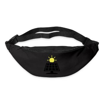 Photovoltaik Anlage Solar Panele - Gürteltasche - Schwarz - Vorne