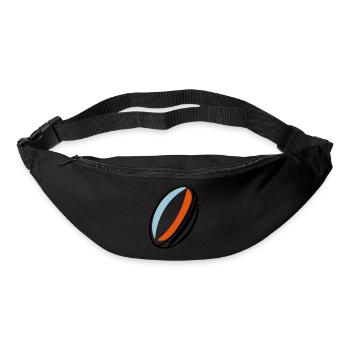 rugby ball france - Bum bag - black - Front