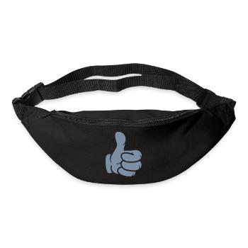Hand Daumen hoch Comic - Gürteltasche - Schwarz - Vorne