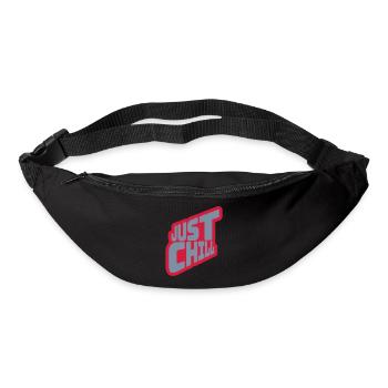 Just Chill Text Logo - Gürteltasche - Schwarz - Vorne