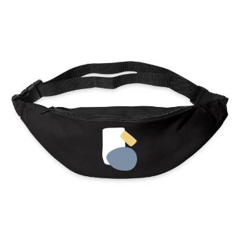 Abstraktes Design verschiedene Formen - Gürteltasche - Schwarz - Vorne