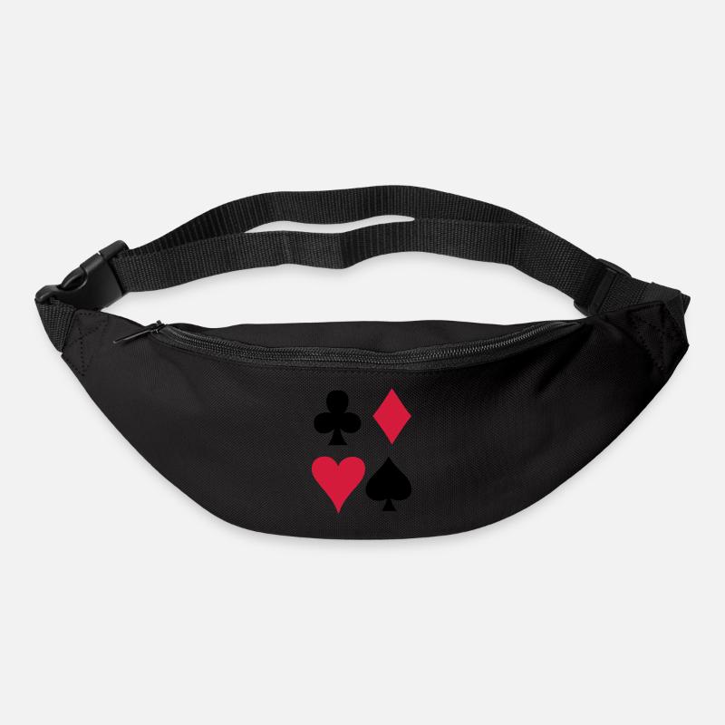 Spielkarten - Kartenspiel - Gürteltasche - Schwarz
