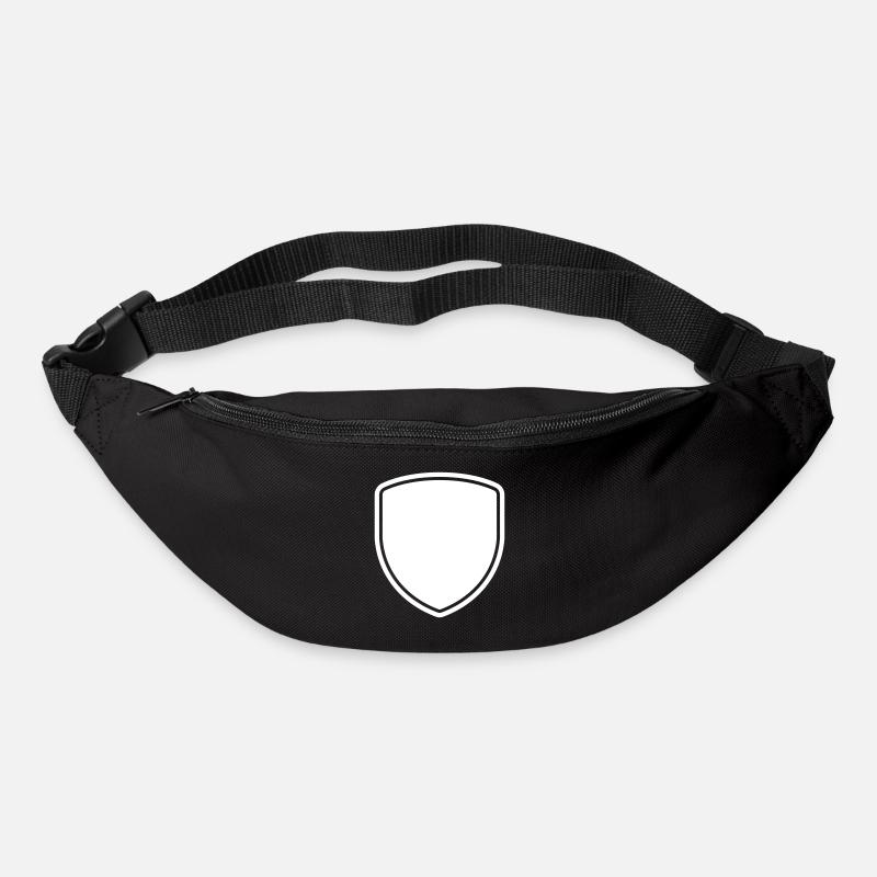 SHIELD BADGE PATCH SHAPE LOGO - Bum bag - black