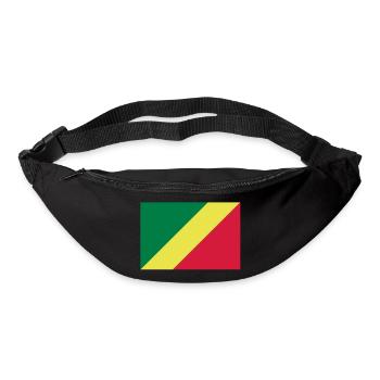 drapeau Congo Brazzaville - Sac banane - noir - Devant