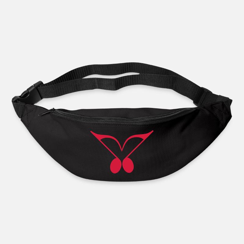 Musique Note d'amour - Sac banane - noir