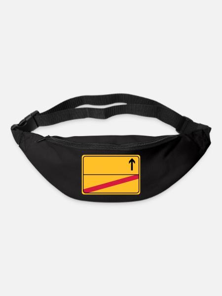 Ortsschild - Gürteltasche - Schwarz