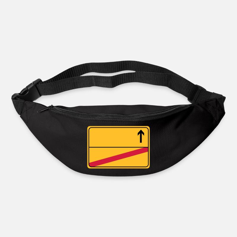 Ortsschild - Gürteltasche - Schwarz