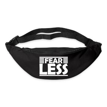 fearless Text Quote Design - Bum bag - black - Front