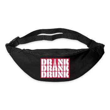drink drank drunk Zitat - Gürteltasche - Schwarz - Vorne