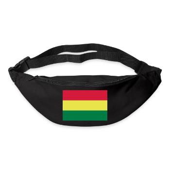 Bolivien Flagge / Drapeau Bolivie - Gürteltasche - Schwarz - Vorne