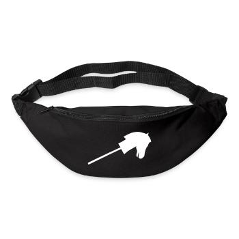 Cheval de loisir en blanc - Sac banane - noir - Devant