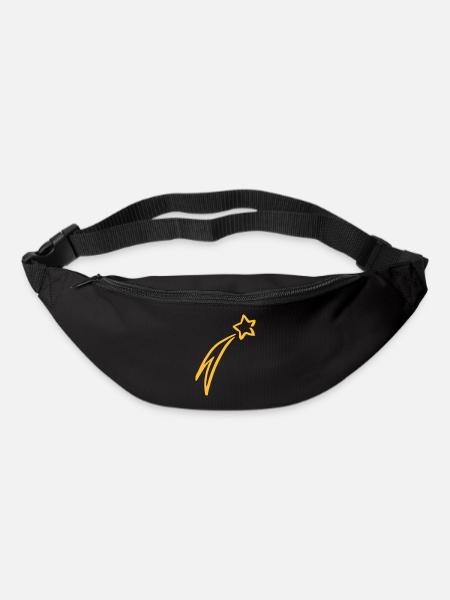 Sternschnuppe drawing - Gürteltasche - Schwarz