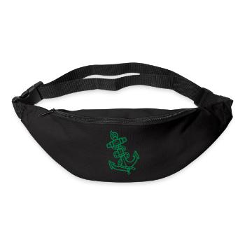 Anchor icon - Bum bag - black - Front