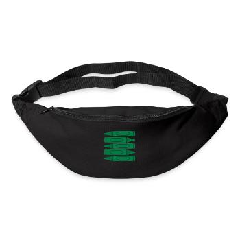 Grüne Wachsmalstifte cool Design - Gürteltasche - Schwarz - Vorne