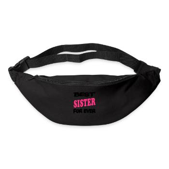 Best SISTER for ever - Sac banane - noir - Devant