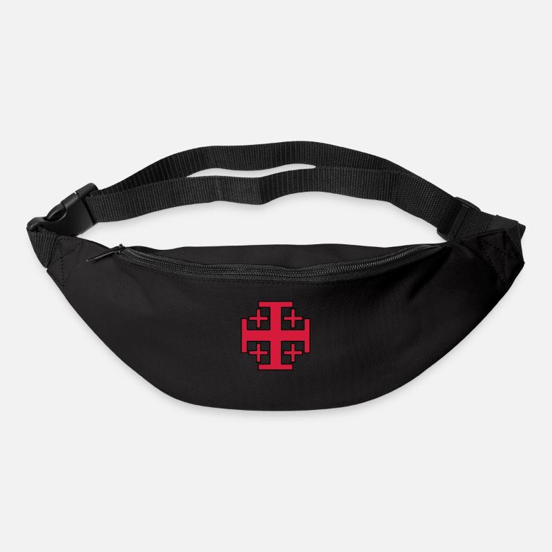 Tempelritter Kreuzfahrer - Gürteltasche - Schwarz