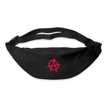 logo anarchy2 - Sac banane - noir - Devant