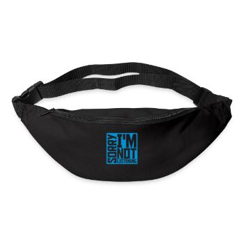 désolé de ne pas écouter - Sac banane - noir - Devant