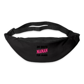 DIE BESTE MAMAN FUR IMMER - Sac banane - noir - Devant