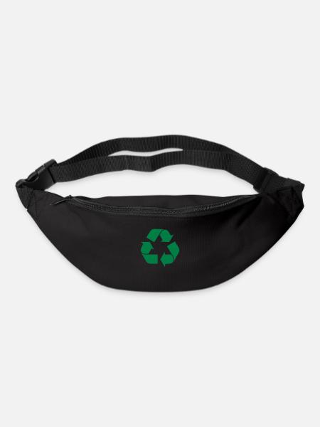 Recycle - two color - Bum bag - black