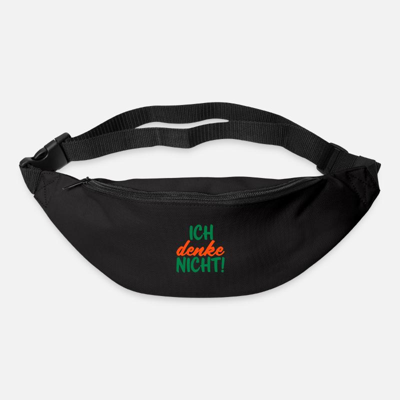 Ich denke nicht - Gürteltasche - Schwarz