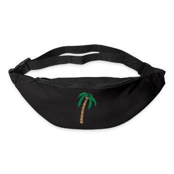 Clipart Palme Design - Gürteltasche - Schwarz - Vorne