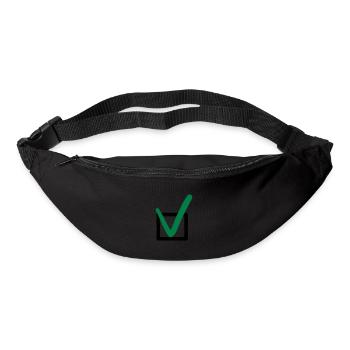 Coche symboles symboles - Sac banane - noir - Devant