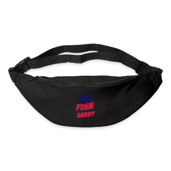 Pêche Papa Papa Pêcheur - Sac banane - noir - Devant