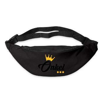 Oncle / Tante / Cousin / Cousine - Sac banane - noir - Devant