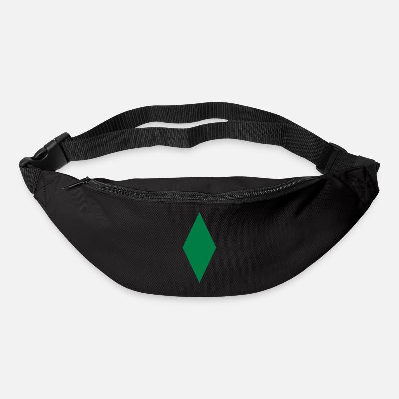 Schmale Raute - Gürteltasche - Schwarz