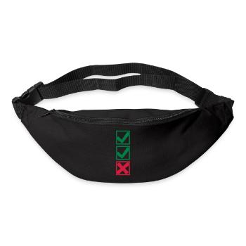 2 hooks and 1 X x - Bum bag - black - Front