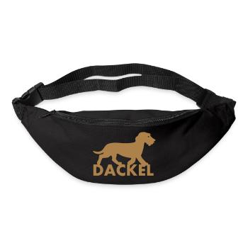 Dackel - Gürteltasche - Schwarz - Vorne