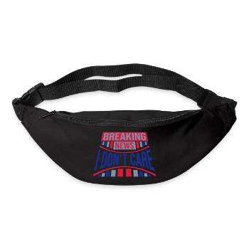 Breaking news don't care - Gürteltasche - Schwarz - Vorne
