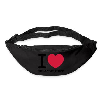 i love bratwurst - Gürteltasche - Schwarz - Vorne
