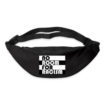 Pas de place pour le racisme - Sac banane - noir - Devant