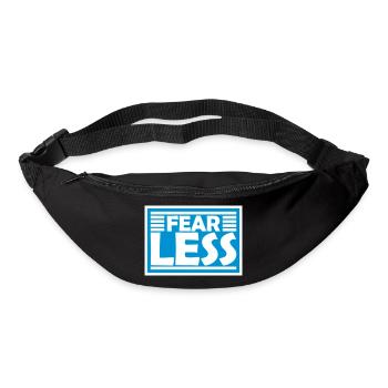 fearless Text Quote Design - Bum bag - black - Front