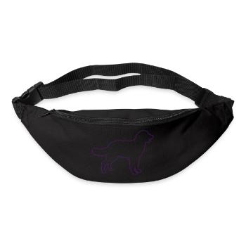 hund - Gürteltasche - Schwarz - Vorne