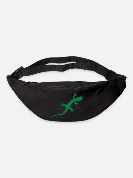 Gecko Echse - Gürteltasche - Schwarz