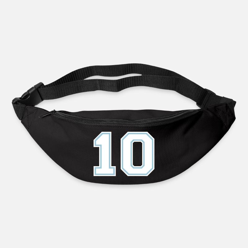 Nummer 10 (anpassbare Farben) - Gürteltasche - Schwarz