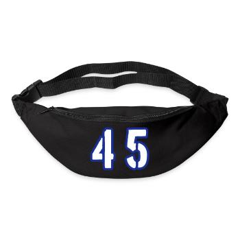 45 Zahl Symbol - Gürteltasche - Schwarz - Vorne