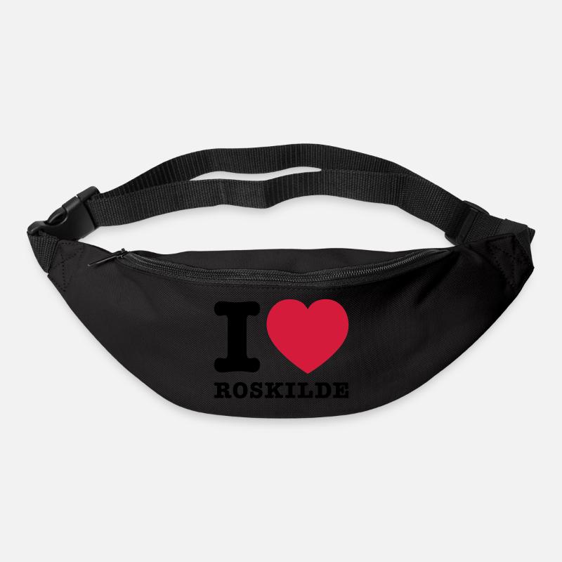 I Love Roskilde 2 - Gürteltasche - Schwarz