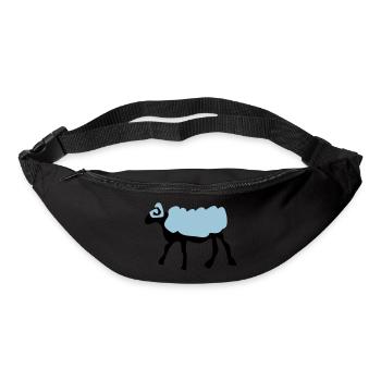 sheep_farm_animal - Sac banane - noir - Devant